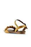 Bueno Shoes Sarı Deri Kadın Sandalet 01wu7402