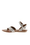 Bueno Shoes Gri Deri Kadın Düz Sandalet 01wu7419