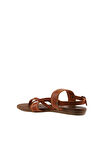 Bueno Shoes Turuncu Deri Kadın Sandalet 01wu7423