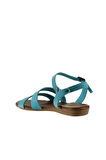 Bueno Shoes Turkuaz Nubuk Kadın Sandalet 01wu7436