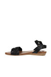 Bueno Shoes Siyah Deri Kadın Sandalet 01wu7450
