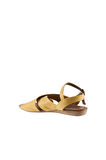 Bueno Shoes Sarı Deri Kadın Sandalet 01wu7477