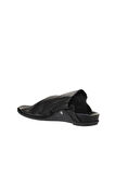 Bueno Shoes Siyah Deri Kadın Düz Terlik 01wu7602