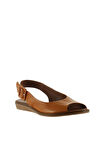 Bueno Shoes Taba Deri Kadın Sandalet 01wu8204