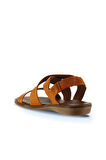 Bueno Shoes Turuncu Deri Kadın Sandalet 01wu8208