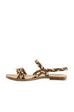Bueno Shoes Turuncu Multi Deri Kadın Sandalet 01wu3417