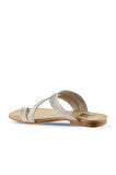 Bueno Shoes Beyaz Deri Kadın Parmak Arası Terlik 01wu3418