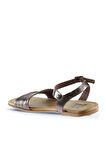 Bueno Shoes Taba Parlak Deri Kadın Sandalet 01wu3420