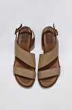 Bueno Shoes Vizon Deri Kadın Sandalet 01wl1508