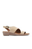Bueno Shoes Vizon Deri Kadın Sandalet 01wl1508