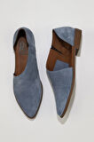 Bueno Shoes Mavi Süet Kadın Düz Babet 01wn0145