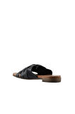 Bueno Shoes Siyah Deri Kadın Parmak Arası Terlik 01wq0501