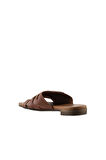 Bueno Shoes Taba Deri Kadın Parmak Arası Terlik 01wq0501