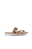 Bueno Shoes Bronz Deri Kadın Parmak Arası Terlik 01wq2012