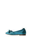Bueno Shoes Turkuaz Deri Kadın Düz Babet 01wr3118