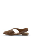 Bueno Shoes Taba Deri Kadın Sandalet 01ws2311
