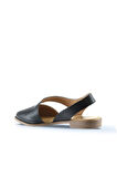 Bueno Shoes Siyah Deri Kadın Sandalet 01ws2311