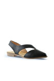 Bueno Shoes Siyah Deri Kadın Sandalet 01ws2311