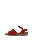 Bueno Shoes Kırmızı Deri Kadın Sandalet 01ws6010