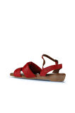 Bueno Shoes Kırmızı Deri Kadın Sandalet 01ws6010