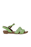 Bueno Shoes Yeşil Deri Kadın Sandalet 01ws6010