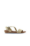Bueno Shoes Sarı Deri Kadın Sandalet 01ws6012