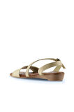 Bueno Shoes Sarı Deri Kadın Sandalet 01ws6012