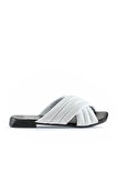 Bueno Shoes Beyaz Deri Kadın Düz Terlik 01wu1803
