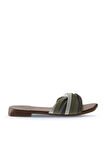 Bueno Shoes Gri Multi Deri Kadın Düz Terlik 01wu1805