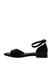 Bueno Shoes Siyah Deri Kadın Sandalet 01wu1808