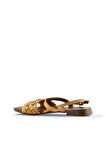 Bueno Shoes Sarı Deri Kadın Sandalet 01wu1810