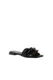Bueno Shoes Siyah Deri Kadın Düz Terlik 01wu1815