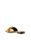 Bueno Shoes Sarı Deri Kadın Düz Terlik 01wu1815