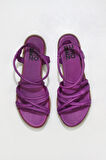 Bueno Shoes Lila Deri Kadın Düz Sandalet 01wu3004