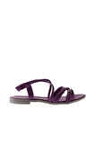 Bueno Shoes Lila Deri Kadın Düz Sandalet 01wu3004