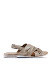 Bueno Shoes Gümüş Deri Kadın Sandalet 01wu3005