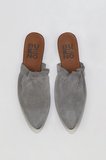 Bueno Shoes Gri Açık Süet Kadın Düz Terlik 01wu7704