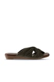 Bueno Shoes Yeşil Deri Kadın Düz Terlik 01wu8800