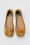Bueno Shoes Sarı Deri Kadın Düz Babet 01ws4807