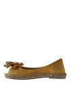 Bueno Shoes Sarı Deri Kadın Düz Babet 01ws4807