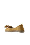 Bueno Shoes Sarı Deri Kadın Düz Babet 01ws4807