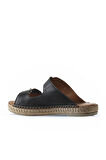 Bueno Shoes Siyah Deri Kadın Düz Terlik 01wu2518