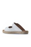Bueno Shoes Beyaz Deri Kadın Düz Terlik 01wu2518