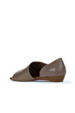 Bueno Shoes Gümüş Deri Kadın Klasik Ayakkabı 01wj1605