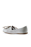 Bueno Shoes Beyaz Deri Kadın Babet 01wl1237