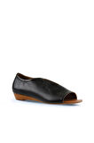 Bueno Shoes Siyah Deri Kadın Düz Babet 01wl2405