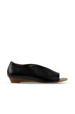 Bueno Shoes Siyah Deri Kadın Düz Babet 01wl2405