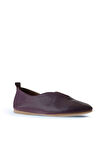 Bueno Shoes Mor Flotter Deri Kadın Babet 01wn0710