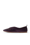 Bueno Shoes Mor Flotter Deri Kadın Babet 01wn0710