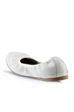 Bueno Shoes Beyaz Deri Kadın Babet 01wq0117